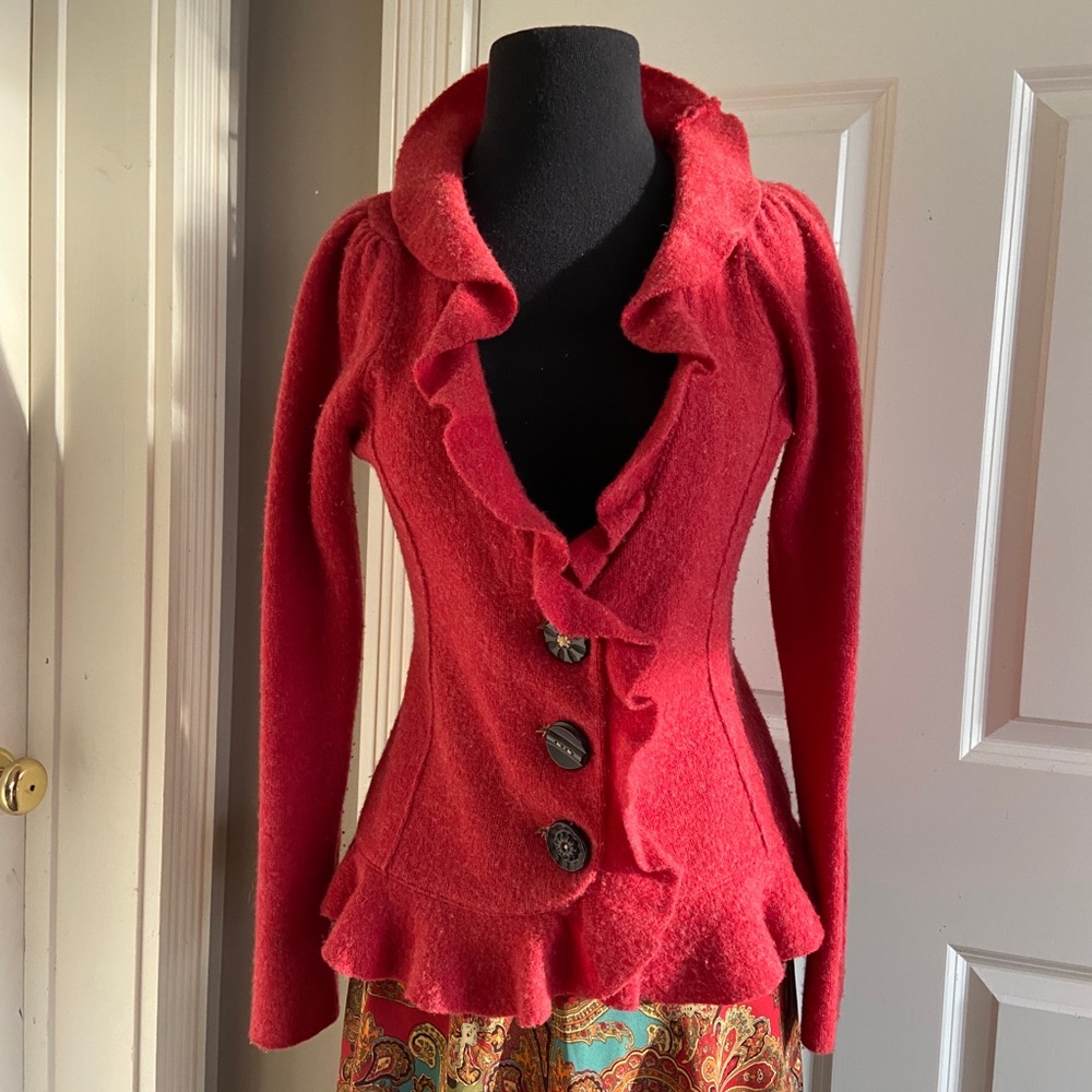 Anthropologie Cantonnier Wool Jacket Medium